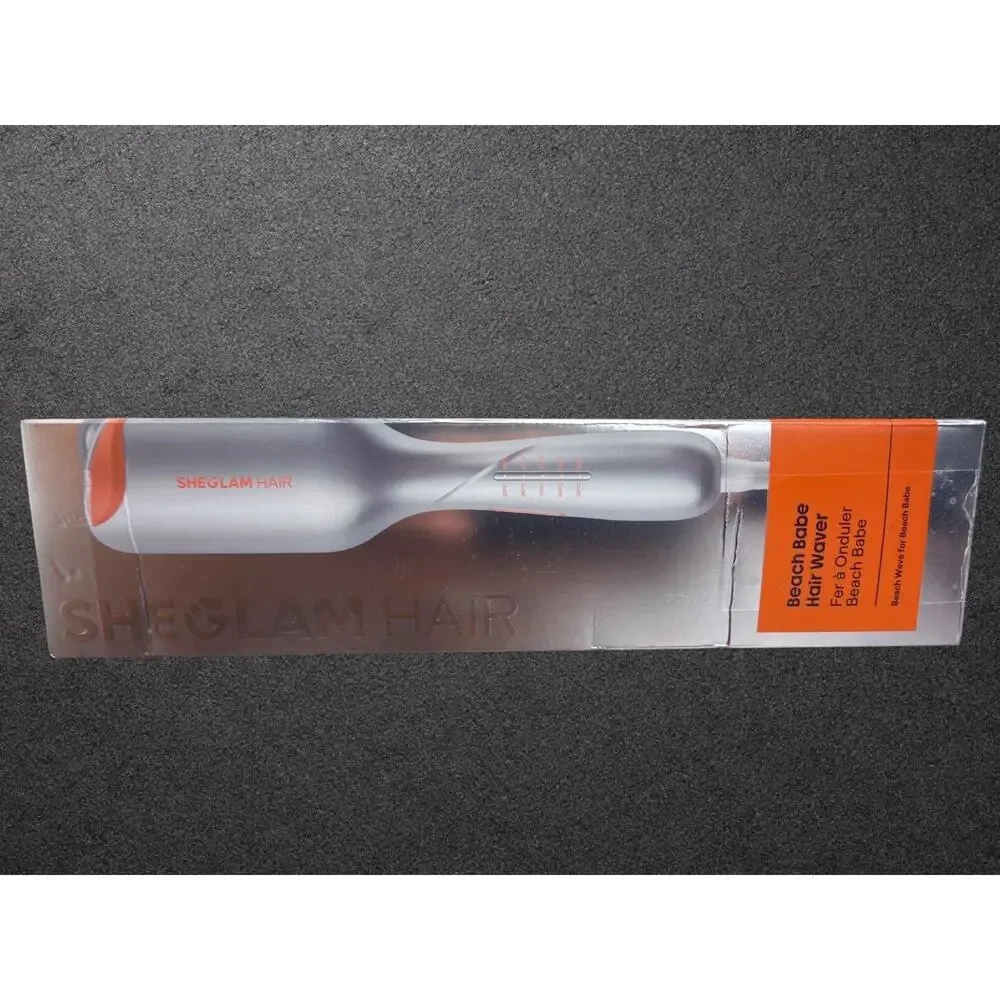 SHEGLAM HAIR Beach Babe Hair Waver Anti-Scald Smart Timing Reminder White/Orange